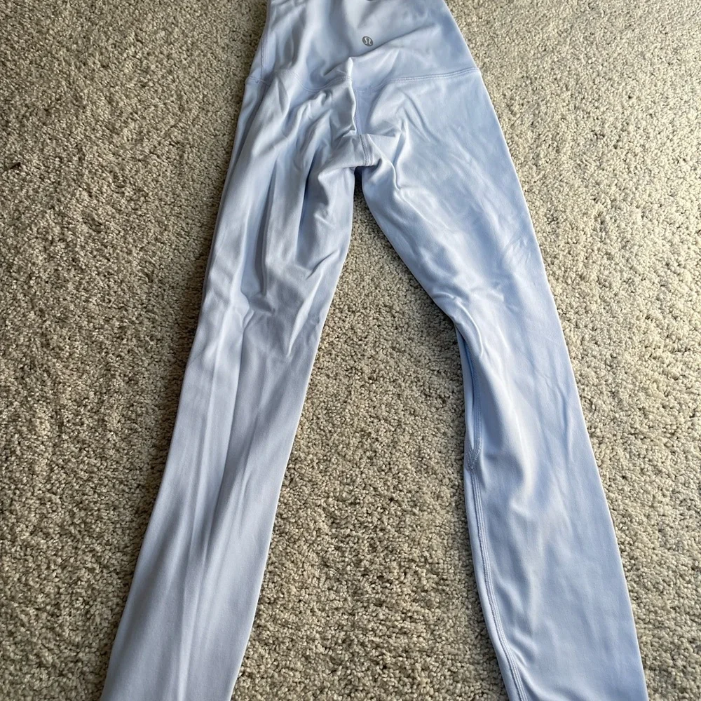 lululemon athletica pastel Blue Leggings align high rise crop 23 - Picture 2 of 5